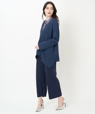 ウエストゴムニットパンツ