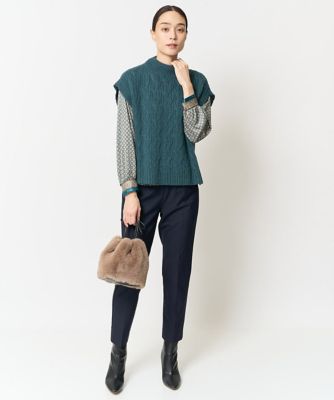 美シルエットシンプルパンツ