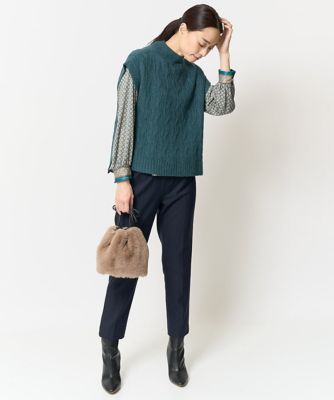 美シルエットシンプルパンツ
