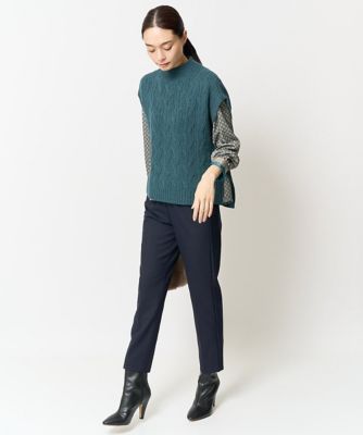 美シルエットシンプルパンツ
