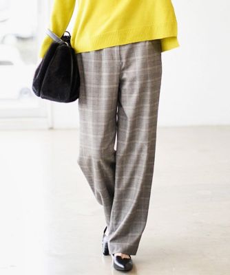 ＜CHRISTIAN AUJARD (Women)＞グレンチェックストレートパンツ