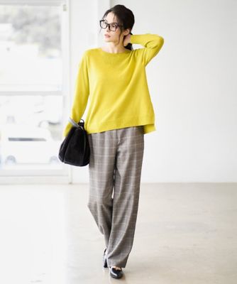 グレンチェックストレートパンツ | CHRISTIAN AUJARD (Women