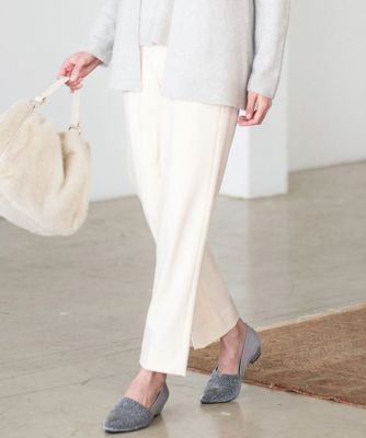 CHRISTIAN AUJARD (Women)/クリスチャン オジャール 裏起毛ステックパンツ 90ホワイト パンツ・ズボン【三越伊勢丹/公式】