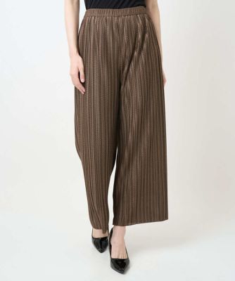CHRISTIAN AUJARD (Women)/クリスチャン オジャール ウエストゴムメッシュパンツ 87ブラウン パンツ・ズボン【三越伊勢丹/公式】