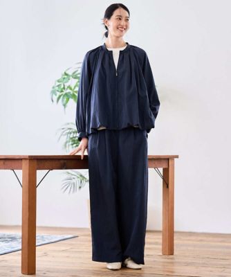 セットアップ対応］シャイニーツイルタックワイドパンツ | CHRISTIAN