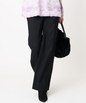 ＜CHRISTIAN AUJARD (Women)＞ラメストライプセミワイドパンツ