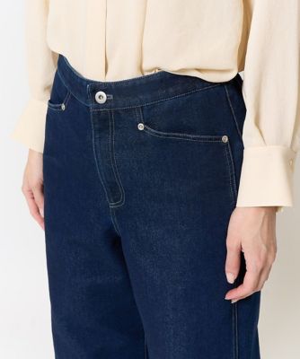 シャイニーデニムパンツ