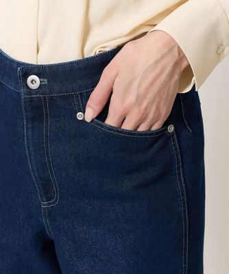 シャイニーデニムパンツ