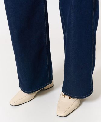 シャイニーデニムパンツ