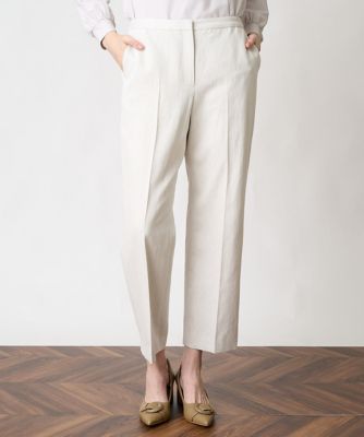 ＜CHRISTIAN AUJARD (Women)＞［セットアップ対応］コットンリネンツイルパンツ