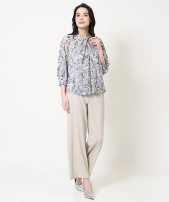 ウエストゴムストレートパンツ