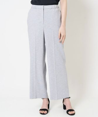 接触冷感・吸水速乾・紫外線防止］美シルエットセミワイドパンツ