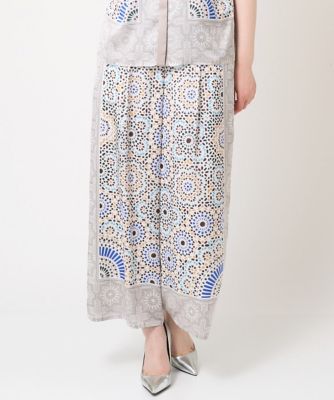 【SALE】CHRISTIAN AUJARD (Women)/クリスチャン オジャール タイルパターンプリントパンツ ベージュ82 パンツ・ズボン【三越伊勢丹/公式】