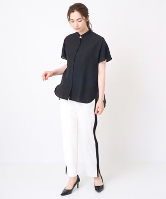 サイドラインストレートパンツ