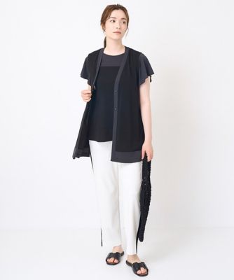 サイドラインストレートパンツ