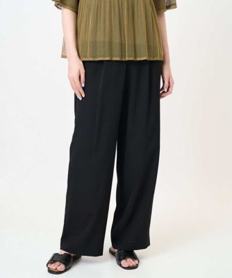 【SALE】CHRISTIAN AUJARD (Women)/クリスチャン オジャール タック入りセミワイドパンツ 94ブラック パンツ・ズボン【三越伊勢丹/公式】