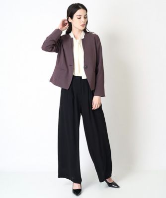 タック入りセミワイドパンツ