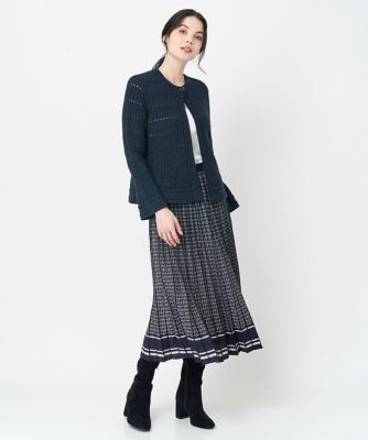 Ａラインニットジャケット