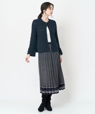Ａラインニットジャケット