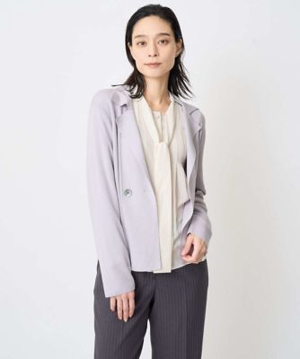 CHRISTIAN AUJARD (Women)/クリスチャン オジャール [アンサンブル対応]衿付ニットカーディガン 91ライトグレー トップス【三越伊勢丹/公式】