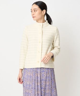 CHRISTIAN AUJARD (Women)/クリスチャン オジャール ラメニットバージャケット 80アイボリー コート・ジャケット【三越伊勢丹/公式】