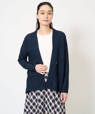 【SALE】CHRISTIAN AUJARD (Women)/クリスチャン オジャール デザインニット羽織り ネイビー57 トップス【三越伊勢丹/公式】