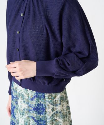 ［冷房対策］メッシュデザインカーディガン
