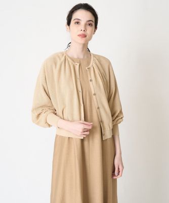 ＜CHRISTIAN AUJARD (Women)＞［冷房対策］メッシュデザインカーディガン