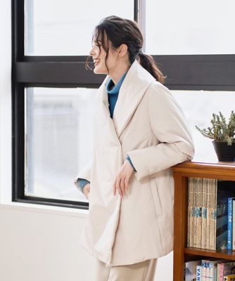 CHRISTIAN AUJARD (Women)/クリスチャン オジャール [暖か・軽い]ミドル丈ダウンコート 80アイボリー コート・ジャケット【三越伊勢丹/公式】