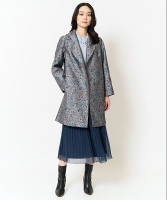 オリジナルフラワージャガードコート