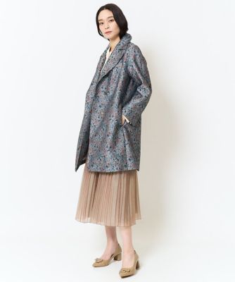 オリジナルフラワージャガードコート