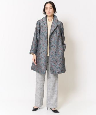 オリジナルフラワージャガードコート