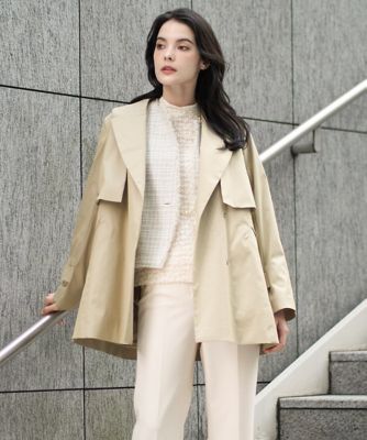 ＜CHRISTIAN AUJARD (Women)＞［ライナー付］デザインハーフコート