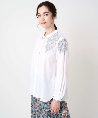 大きいサイズ　クリスチャン・オジャール　グリーン 　麻レース裾 長袖　15号 大きいサイズ クリスチャン・オジャール グリーン 麻レース裾