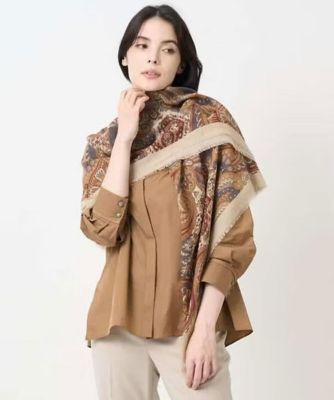 【送料無料】CHRISTIAN AUJARD Lサイズ (Women/大きいサイズ)/クリスチャン・オジャール Lサイズ 長袖タフタブラウス 84ブラウン トップス【三越伊勢丹/公式】