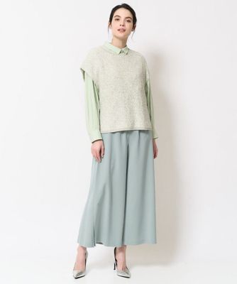 長袖ストライプシャツ