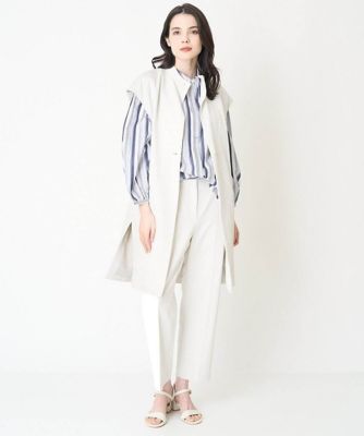 ドロップショルダーストライプシャツ