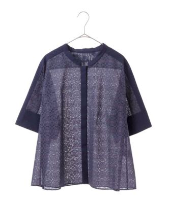 モノグラムオパールプリントブラウス | CHRISTIAN AUJARD Lサイズ