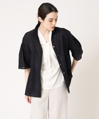 アイレット刺繍ブラウス