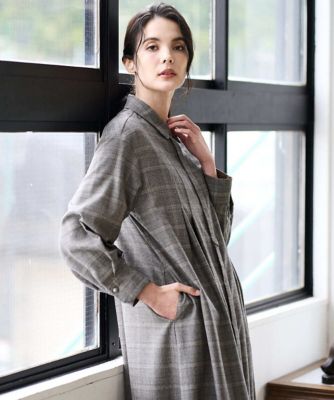 大きいサイズ】グレンチェックワンピース | CHRISTIAN AUJARD Lサイズ