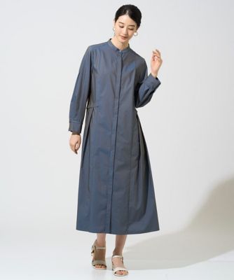 ＜CHRISTIAN AUJARD Lサイズ (Women/大きいサイズ)＞【大きいサイズ】バンドカラーシャツワンピース