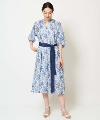 自由区　【亜希さん着用】フラワーペイズリープリント ドレス 自由区 【亜希さん着用】フラワーペイズリープリント ドレス