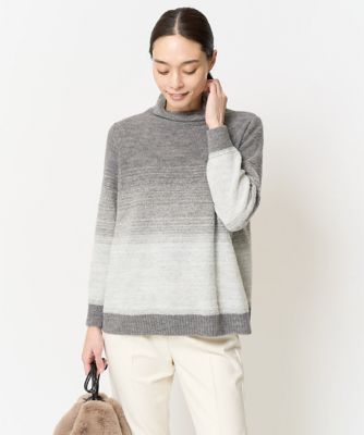 ＜CHRISTIAN AUJARD Lサイズ (Women/大きいサイズ)＞グラデーションプルオーバーニット