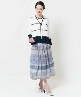 ［吸湿・速乾・抗菌・防臭　／　アンサンブル対応］バイカラーニット