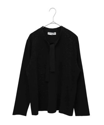 アンサンブル対応］メッシュ柄ボウタイニット | CHRISTIAN AUJARD L