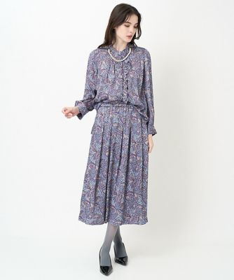 セットアップ対応］ペイズリープリントスカート | CHRISTIAN AUJARD L