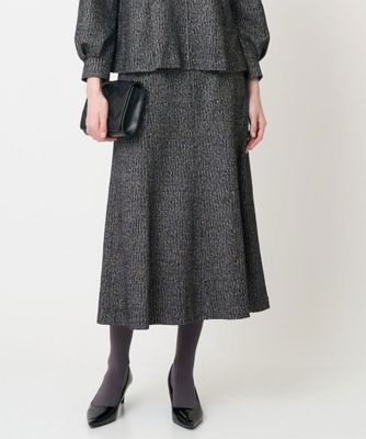 ＜CHRISTIAN AUJARD Lサイズ (Women/大きいサイズ)＞【大きいサイズ／セットアップ対応】ラメジャージースカート