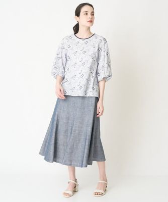 ［セットアップ対応］シャンブレーツィードスカート