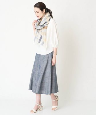 ［セットアップ対応］シャンブレーツィードスカート