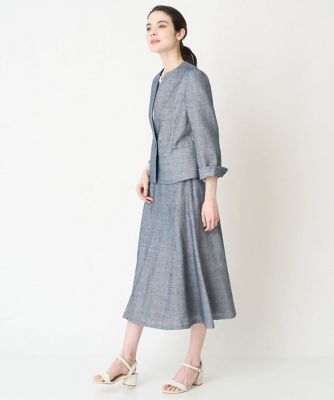 ［セットアップ対応］シャンブレーツィードスカート